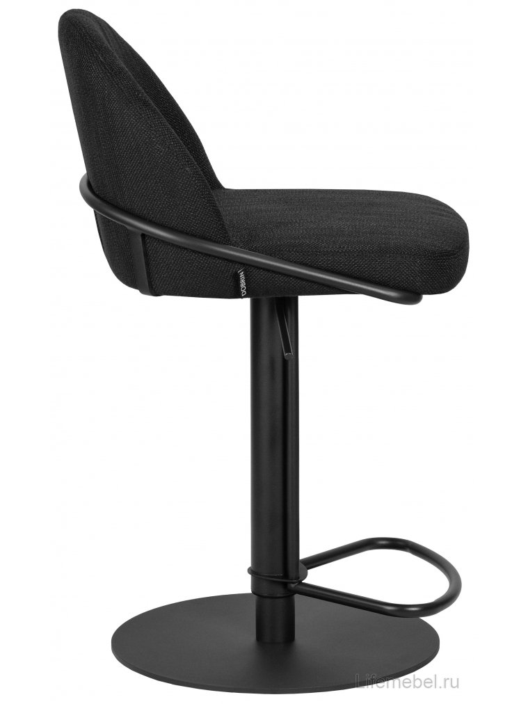 Барный стул Dobrin Oliver черная ткань SLR-10