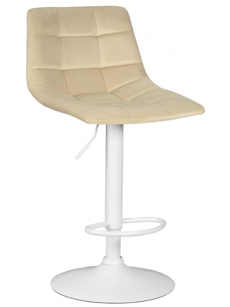 Барный стул Dobrin Tailor велюр бежевый MJ9-10 / white
