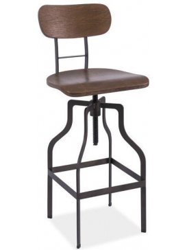 Барный стул Drop орех / графит