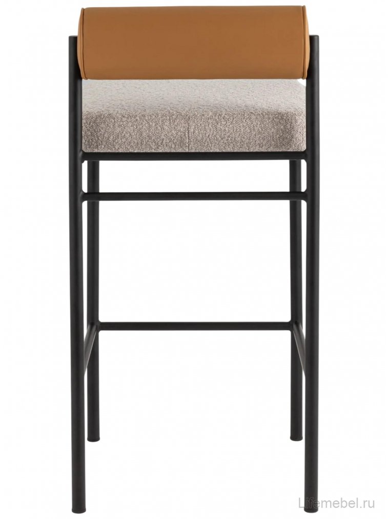 Барный стул Эдвард бежевый / коричневый