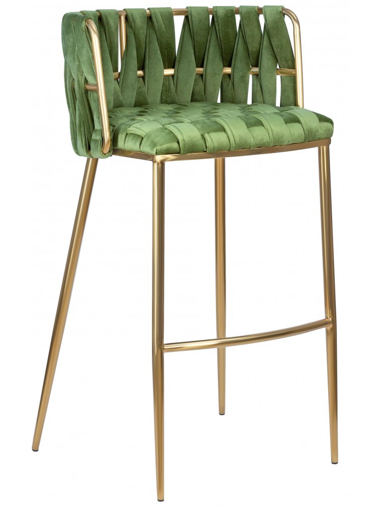 Барный стул Emma Gold зеленый