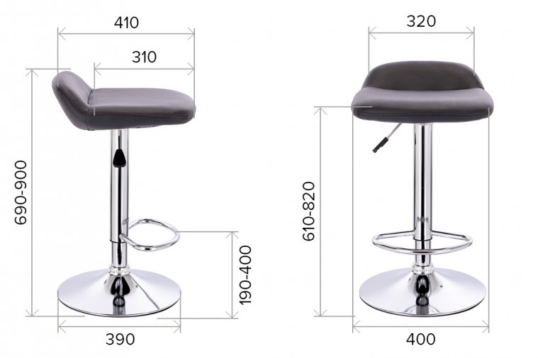 Барный стул Everprof Form экокожа белый