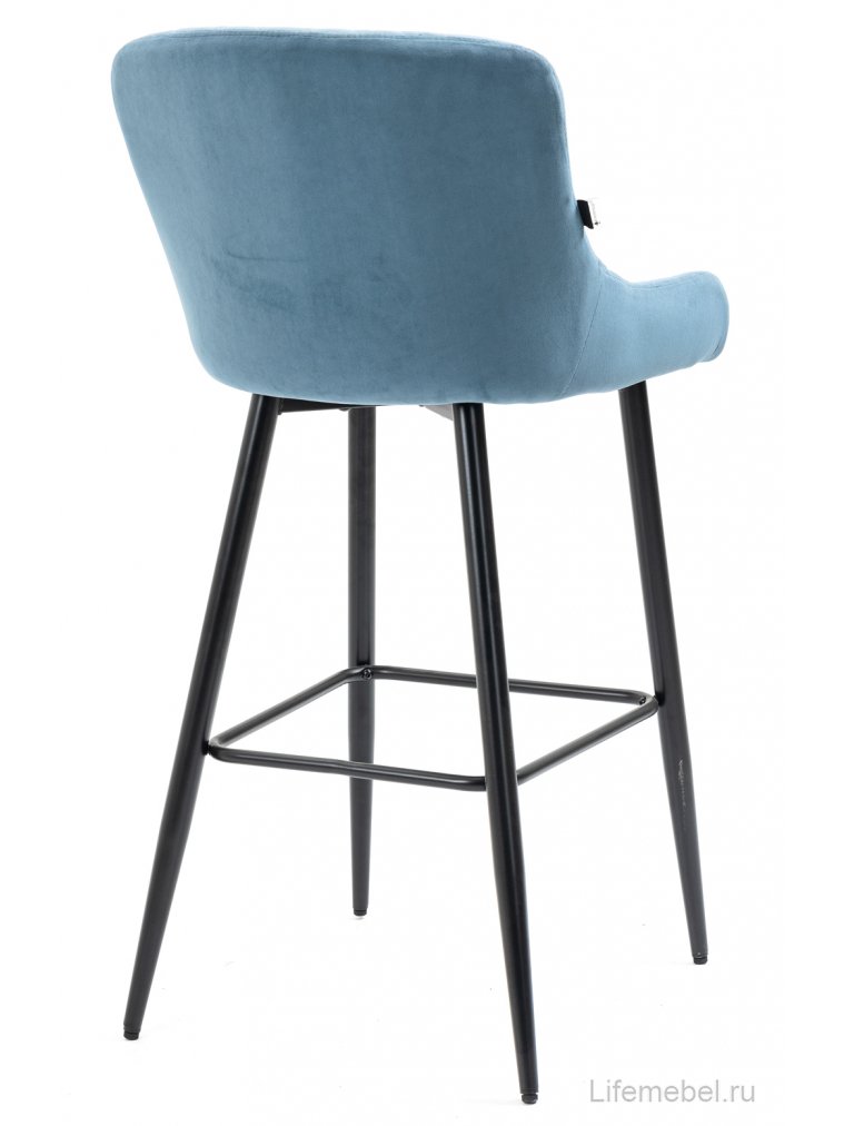 Барный стул Everprof Nico ткань голубой