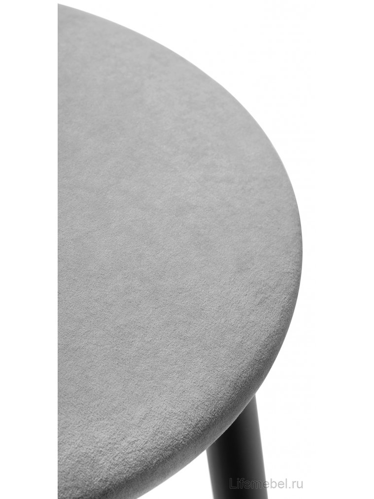 Полубарный стул Гангток катания сильвер / черный матовый