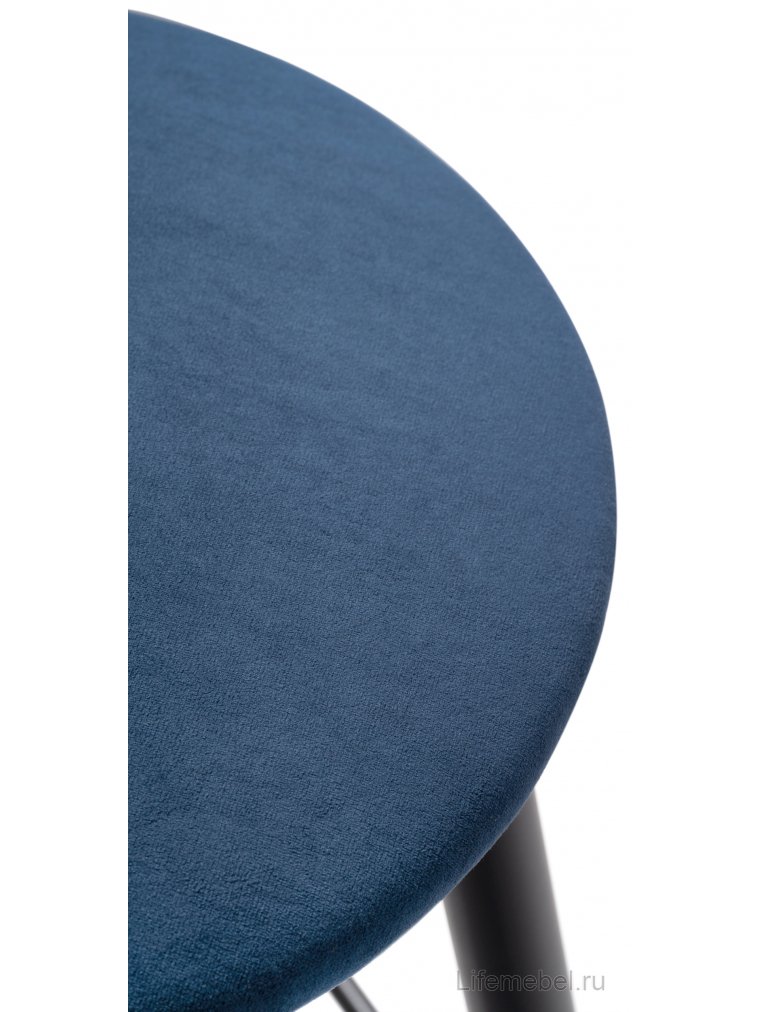 Полубарный стул Гангток темно-синий / черный матовый