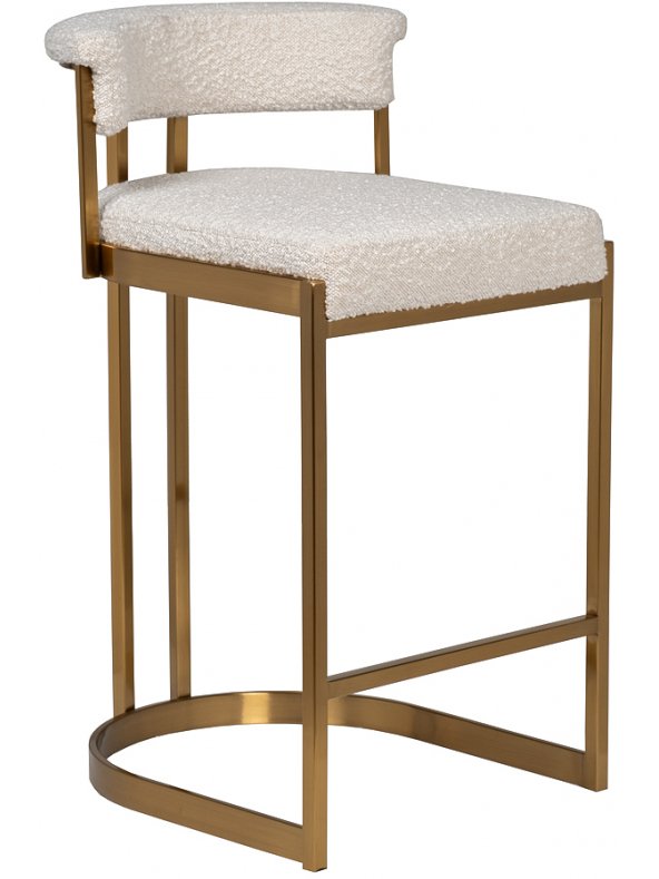 Барный стул Гоар бежевый / золото