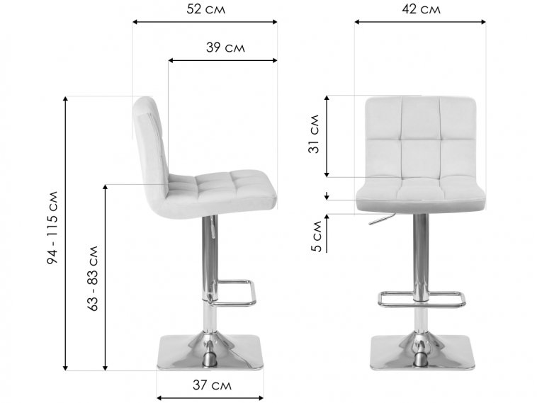 Барный стул 5016-LM Goldie зеленый / золото