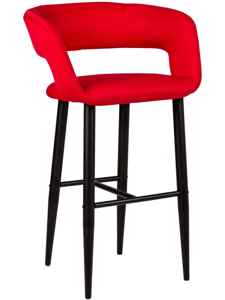 Барный стул Hugs красный / черный