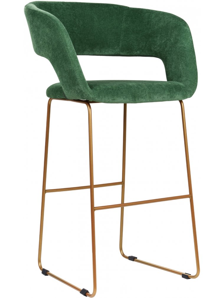 Барный стул Hugs зеленый / золото