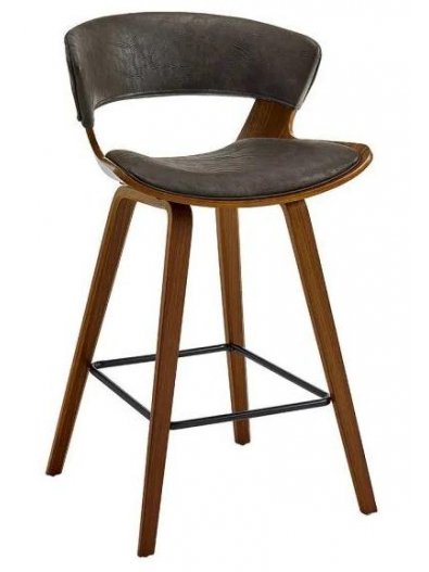 Барный стул JY3080-1109 коричневый / орех