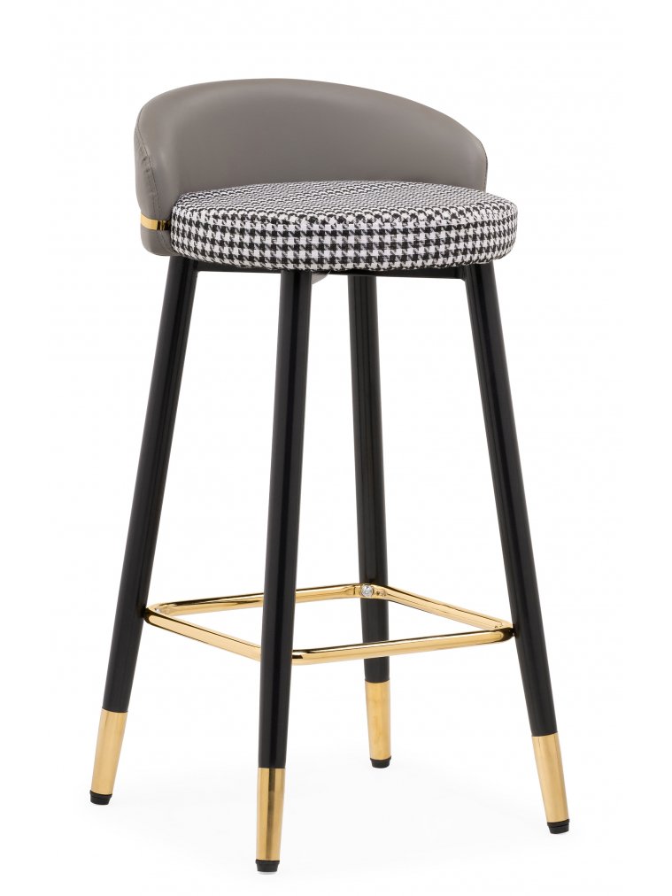 Полубарный стул Kardial gray / black