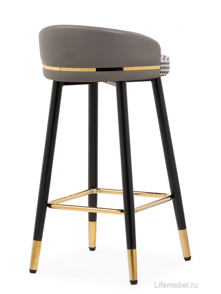 Полубарный стул Kardial gray / black