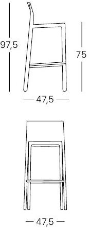 Барный стул Kate зеленый