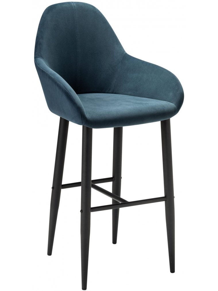 Барный стул Kent Diag blue / черный
