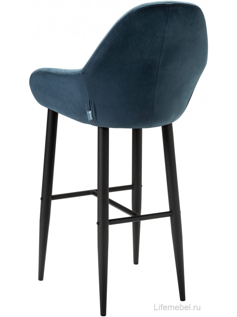 Барный стул Kent Diag blue / черный