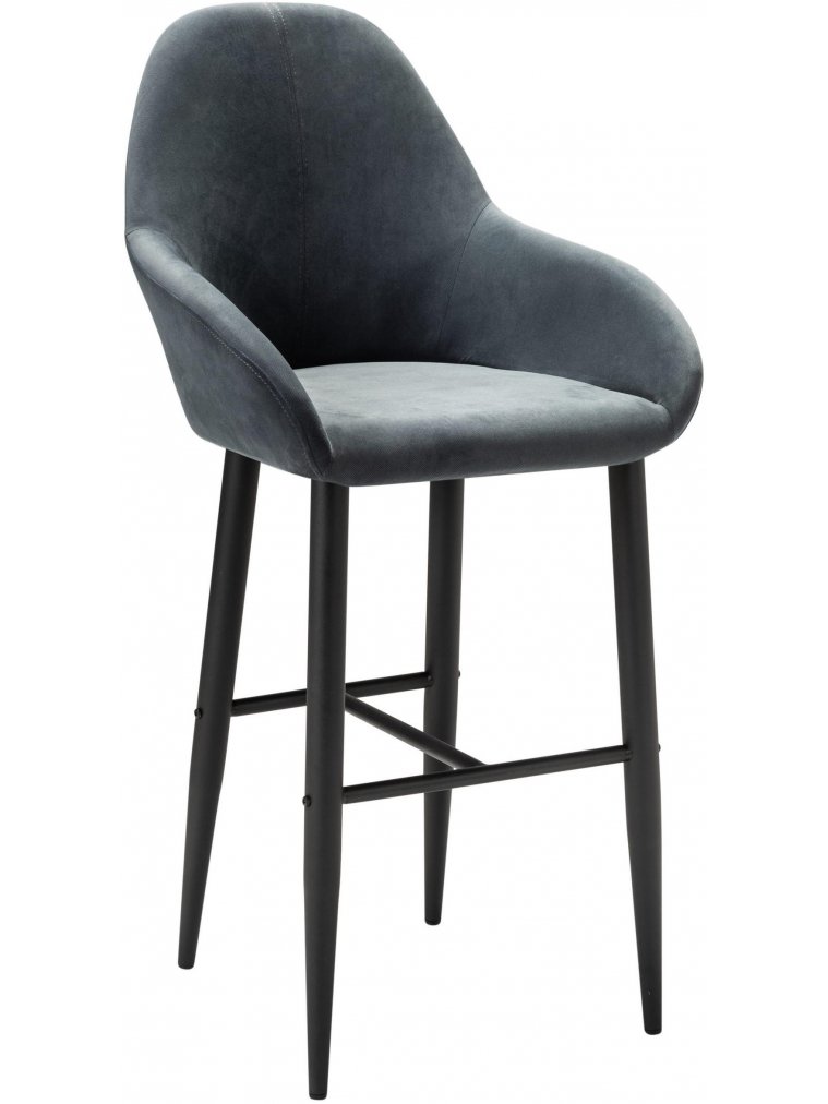 Барный стул Kent Diag grey / черный