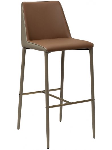 Барный стул Хорс терракотовый / бежевый