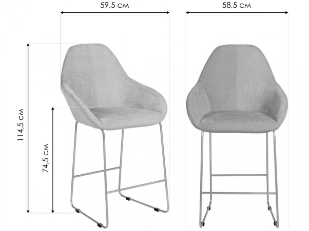 Барный стул Kent Линк изумрудный