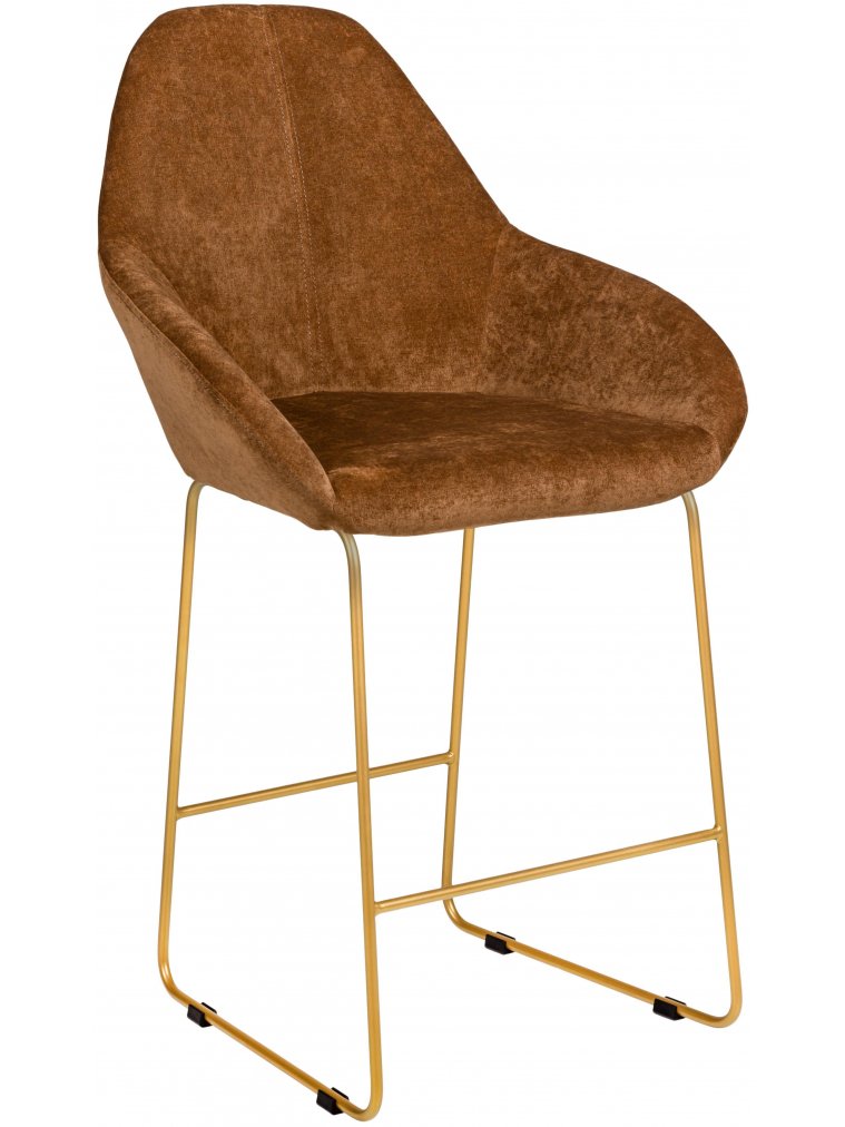 Барный стул Kent Линк коричневый / золото