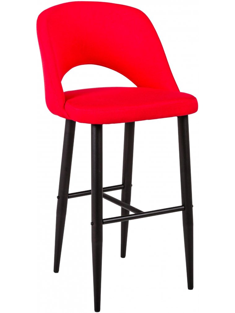 Барный стул Lars красный / черный