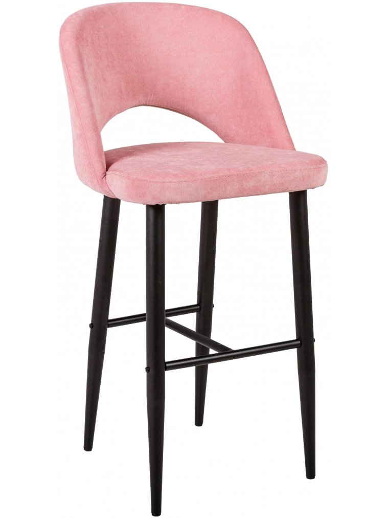 Барный стул Lars розовый / черный