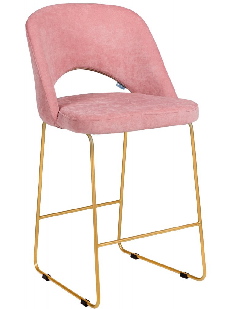 Барный стул Lars Линк розовый / золото