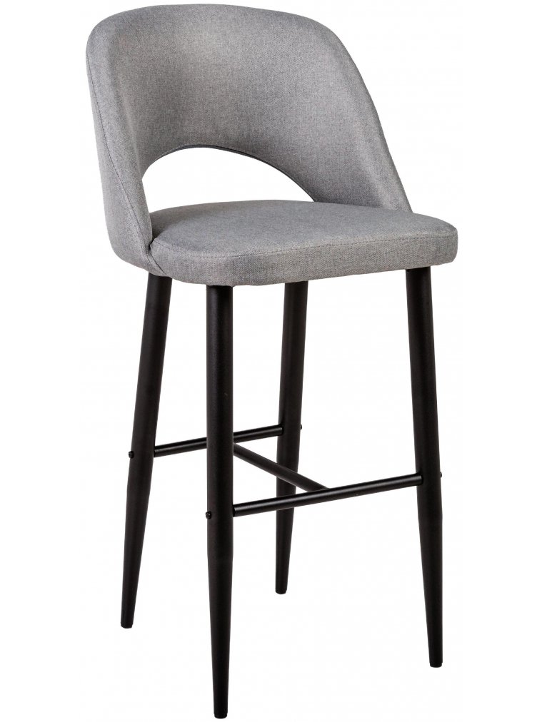 Барный стул Lars светло-серый / черный
