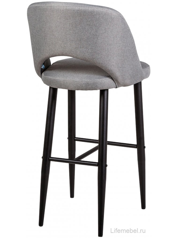 Барный стул Lars светло-серый / черный