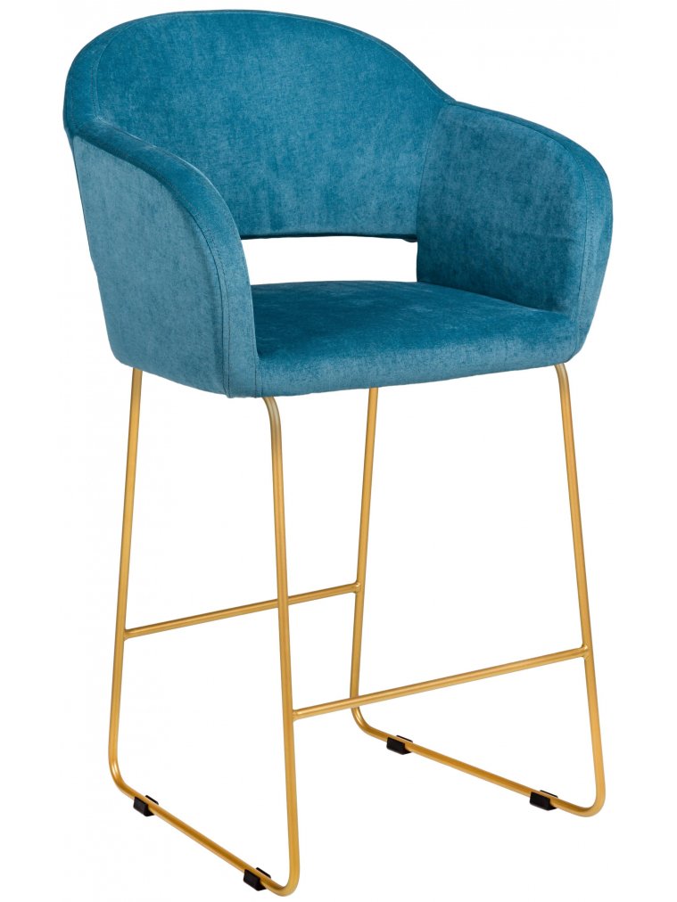 Барный стул Oscar Линк блю / золото