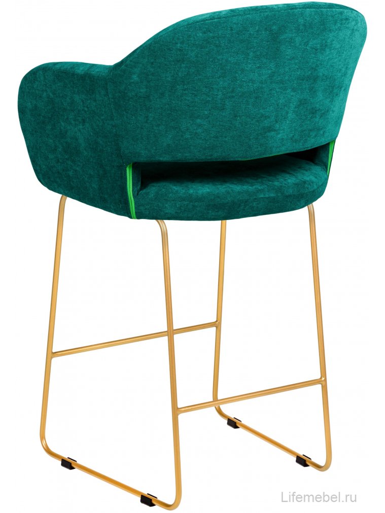 Барный стул Oscar Линк изумрудный / золото