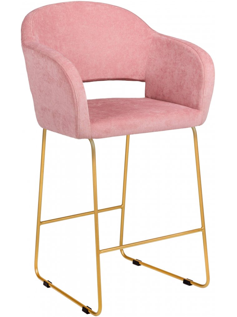 Барный стул Oscar Линк розовый / золото