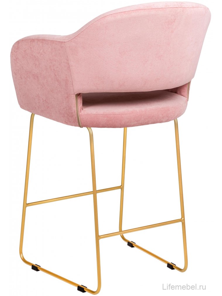 Барный стул Oscar Линк розовый / золото