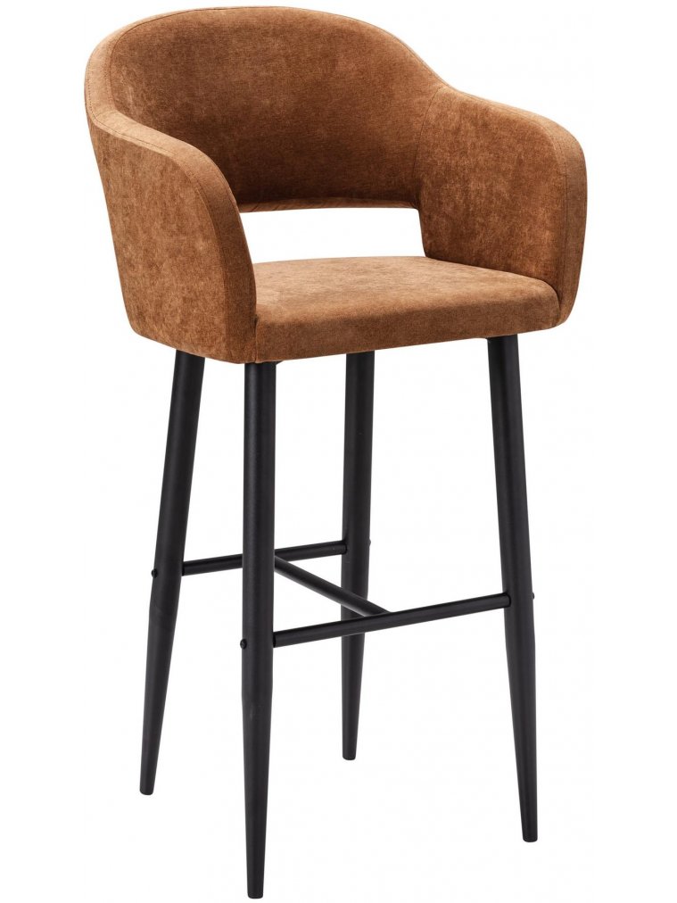Барный стул Oscar Сканди коричневый / черный
