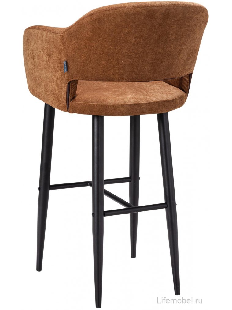 Барный стул Oscar Сканди коричневый / черный