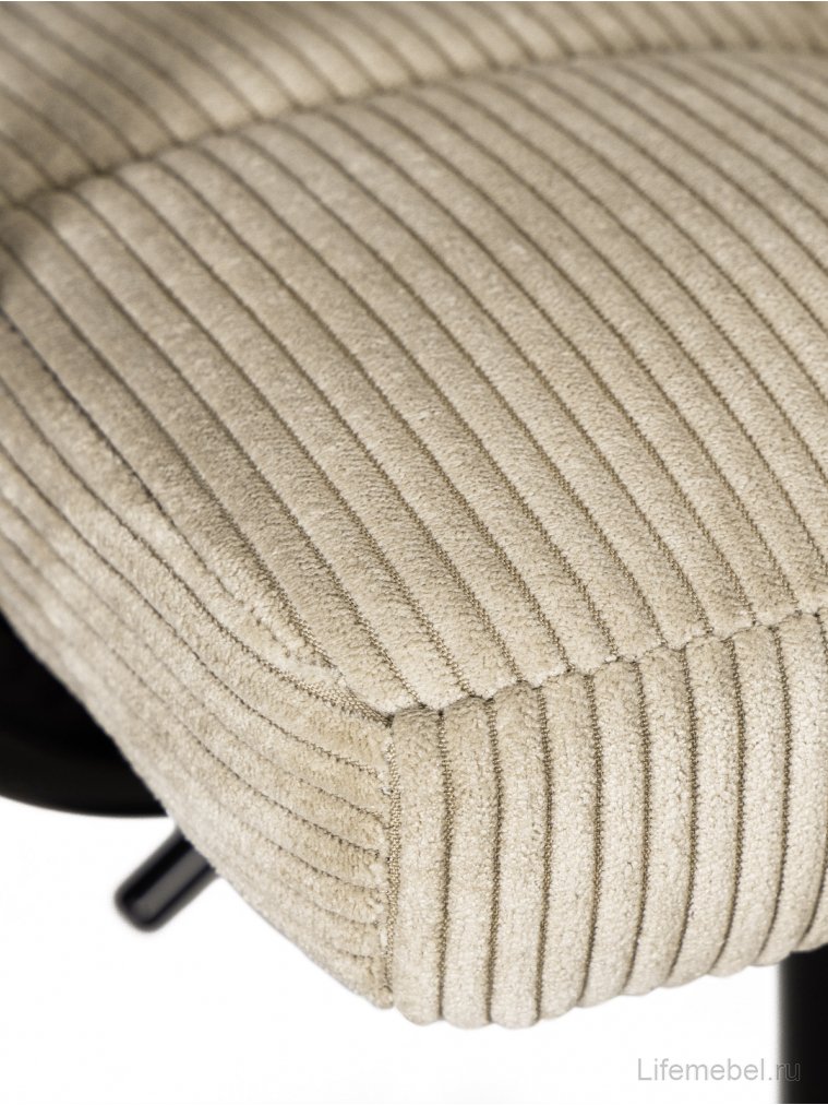 Барный стул Kruger Arm Black бежевый / черный