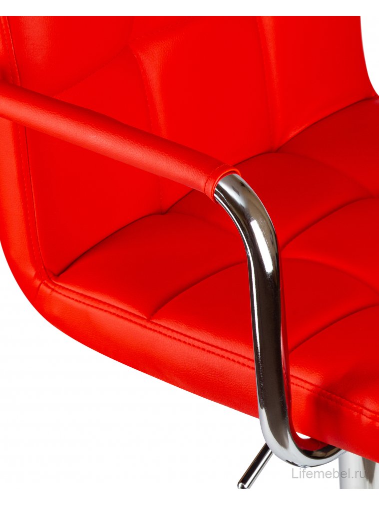 Барный стул 5011-LM Kruger Arm красный / хром