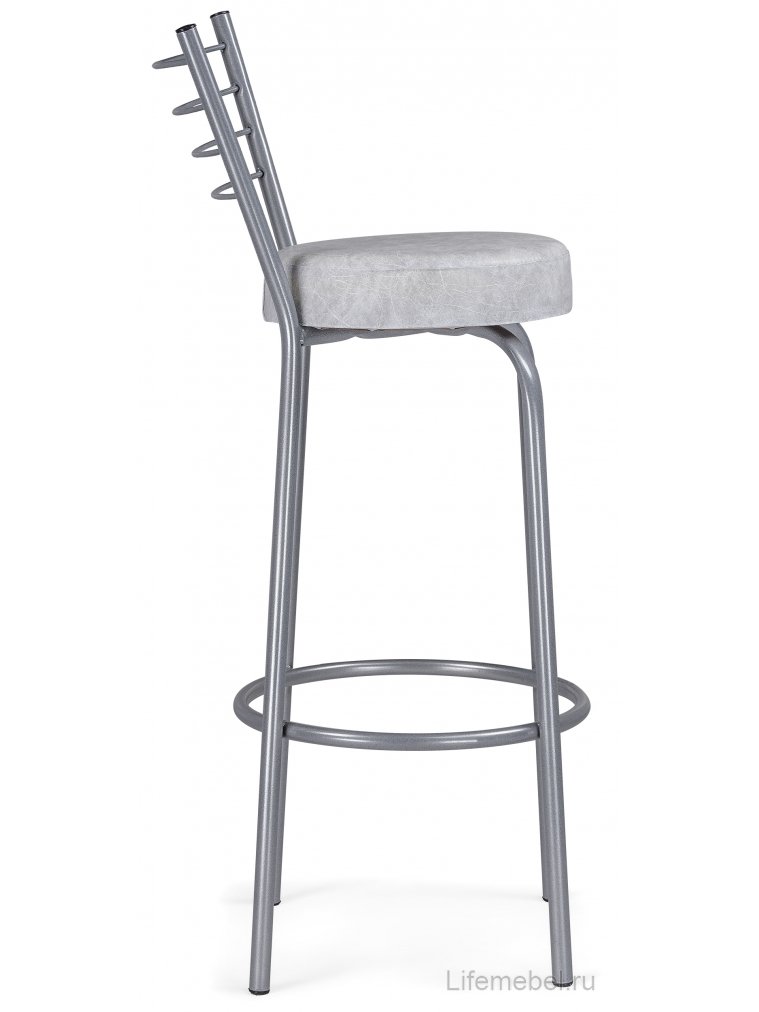 Барный стул Kuroda белый мрамор / светлый мусс