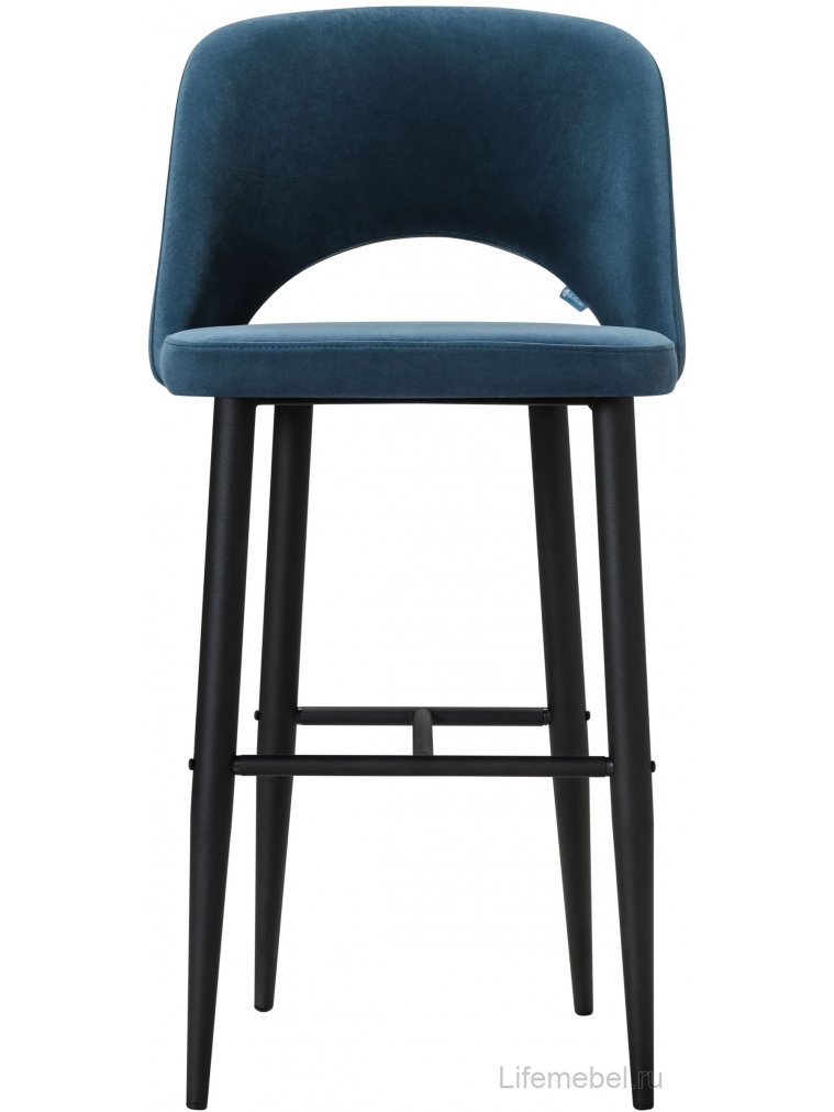 Барный стул Lars Diag blue / черный