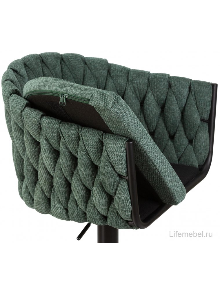 Барный стул 9690-LM Leon зеленый / черный