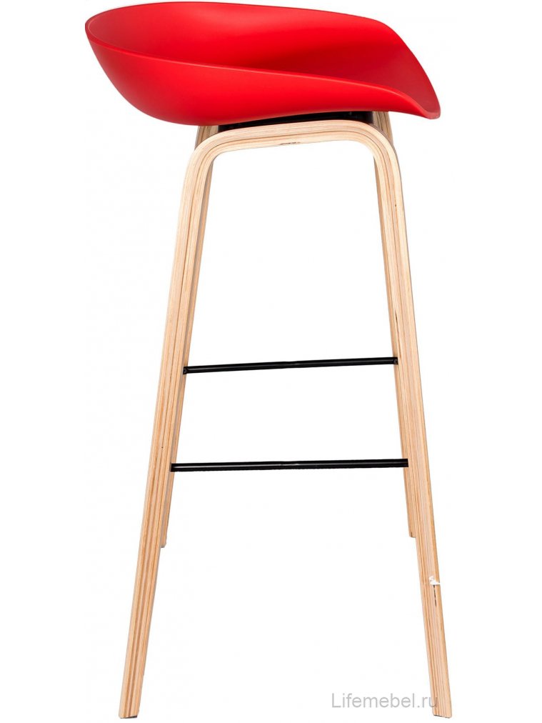 Барный стул Вирта красный