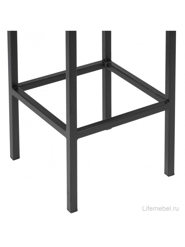 Барный стул Лофт ткань канди грей / черный матовый