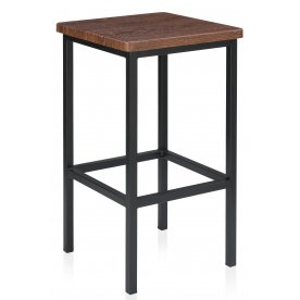 Барный стул Лофт филадельфия коньяк / черный матовый