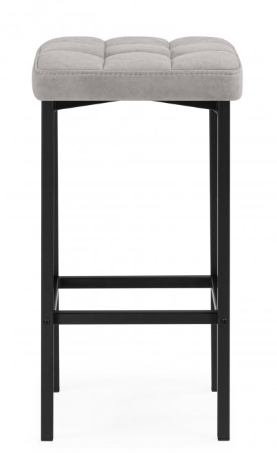 Полубарный стул Лофт серый (катания сильвер) / черный