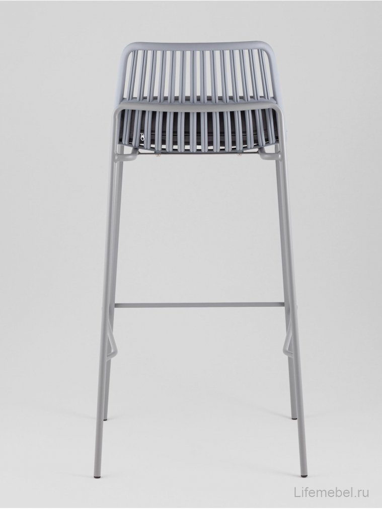 Барный стул Лорвин с подушкой серый