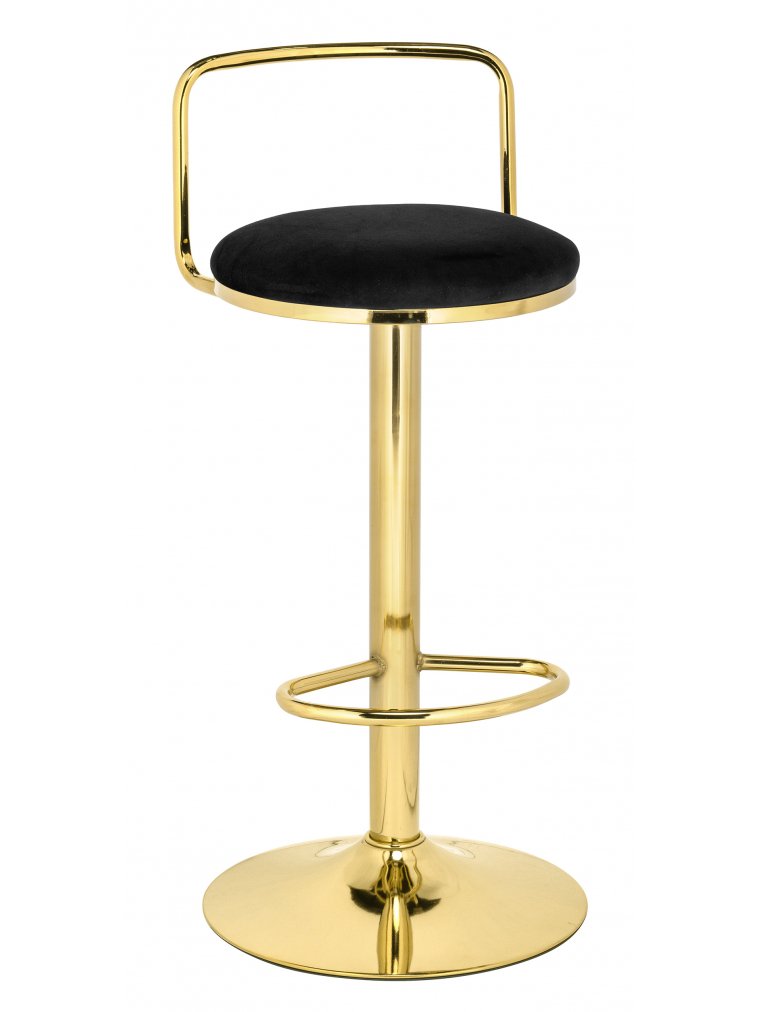 Полубарный стул Lusia black / gold