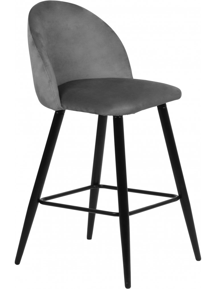 Барный стул Malibu серый велюр G108-51