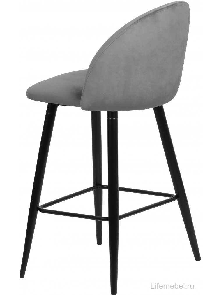 Барный стул Malibu серый велюр G108-51