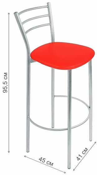 Барный стул Marco red