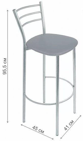 Барный стул Marco silver
