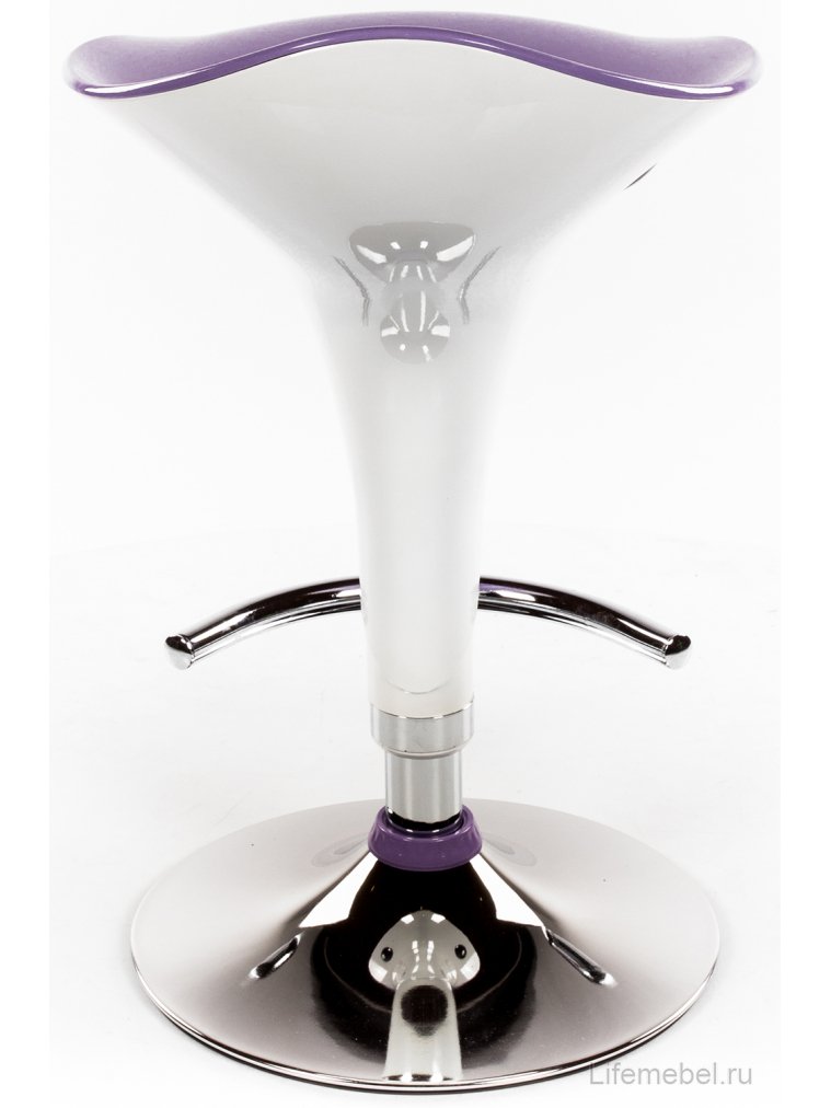 Барный стул Mario бело-фиолетовый